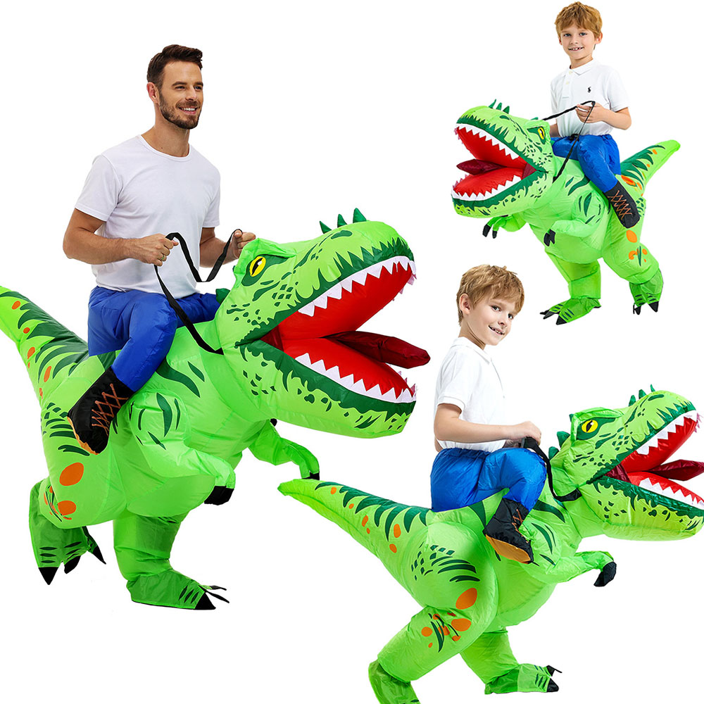 Inflatable Dinosaur Costume Adult - Pakaian Tiup Dinosaurus Anak-anak/Dewasa Pakaian Bermain