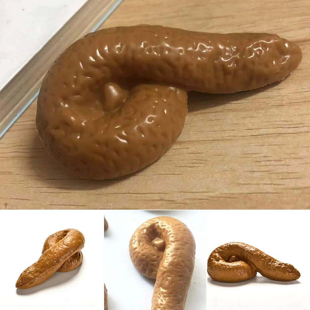 Fake Poop Gag Gift - 3 Buah Kotoran Anjing Palsu Lembut