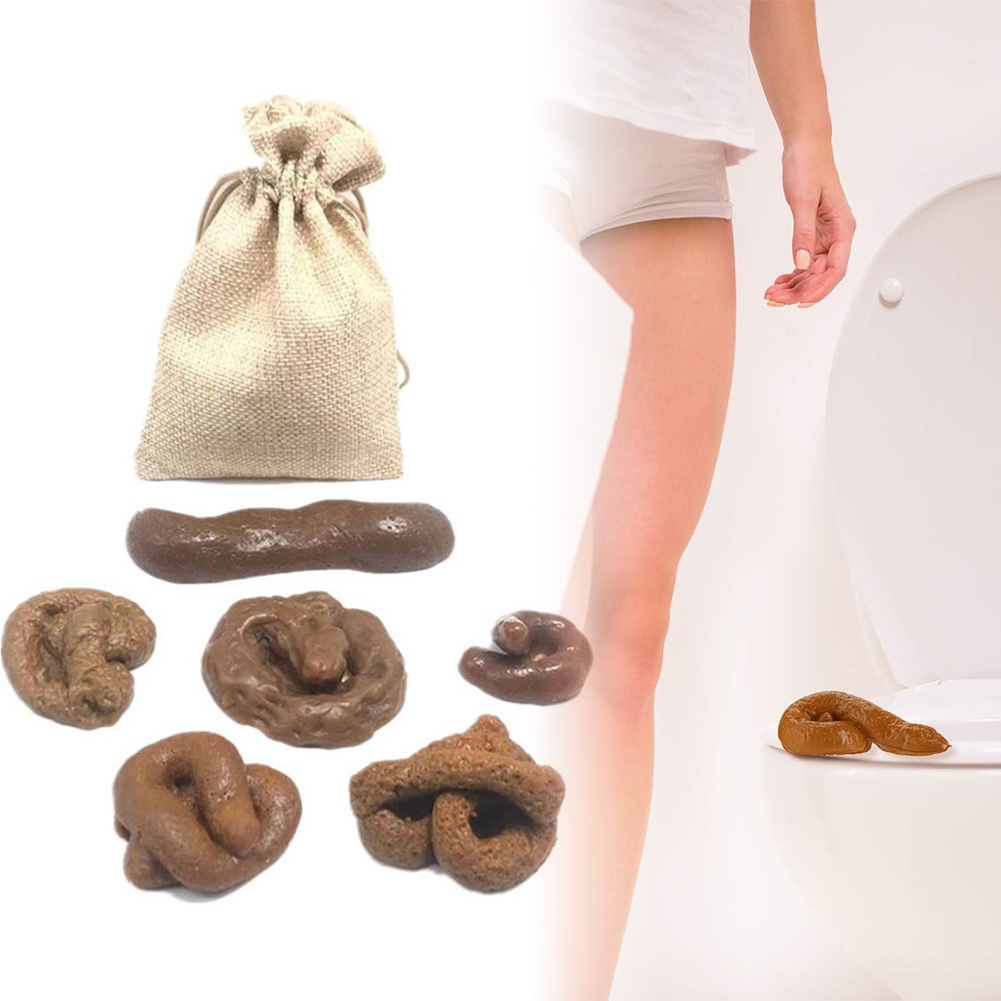 Fake Poop Gag Gift - 6 Buah/Set Mainan Prank Kotoran Bentuk