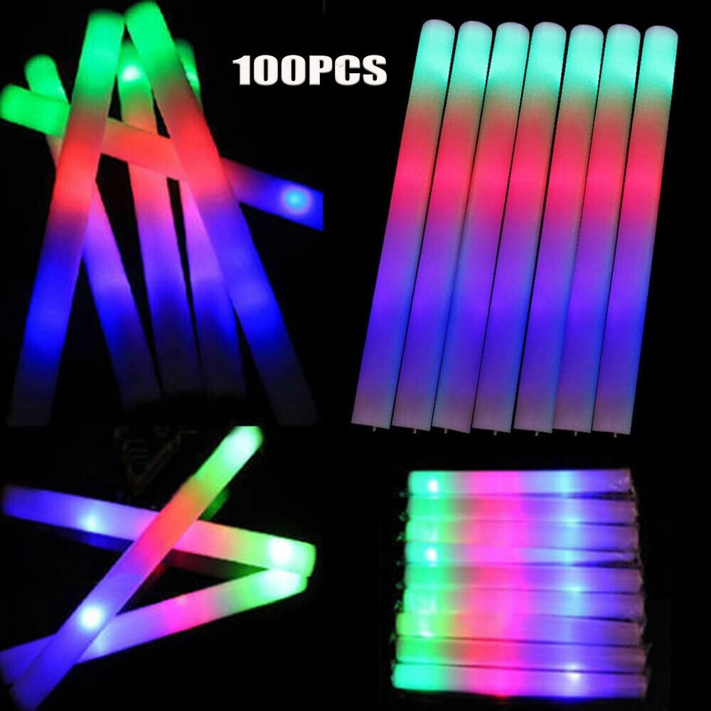 Flashing Led Foam Sticks Party - Tongkat Pijar LED 100 Buah, Tongkat