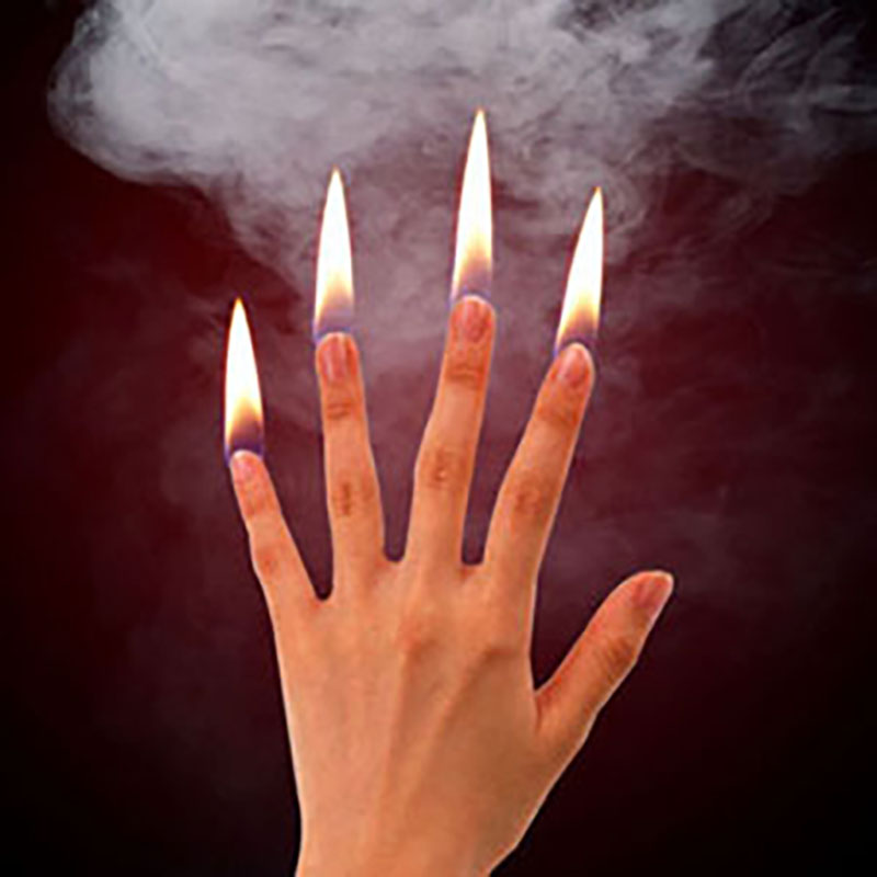 Thumb Tip Magic Trick Set - 4 Buah/Set Jari Api Trik Sulap