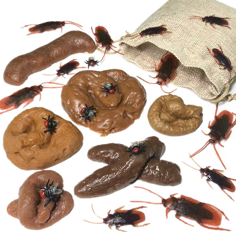 Fake Poop Gag Gift - 6/24 Buah Mainan Lelucon Kotoran Palsu