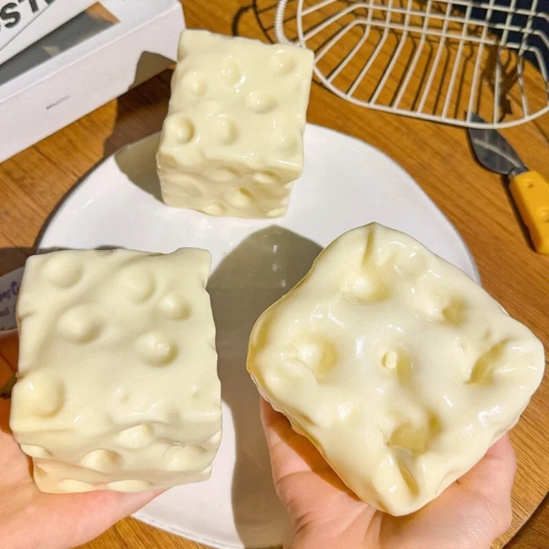 Novelty Gifts - Taba Squishy Cheese Cube Bola Anti