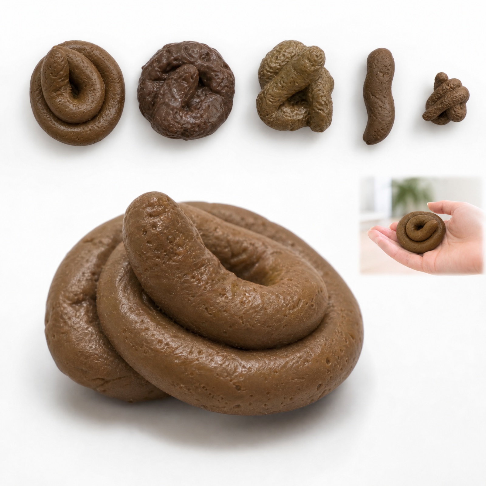 Fake Poop Gag Gift - Mainan Kotoran Palsu Plastik Lembut dan