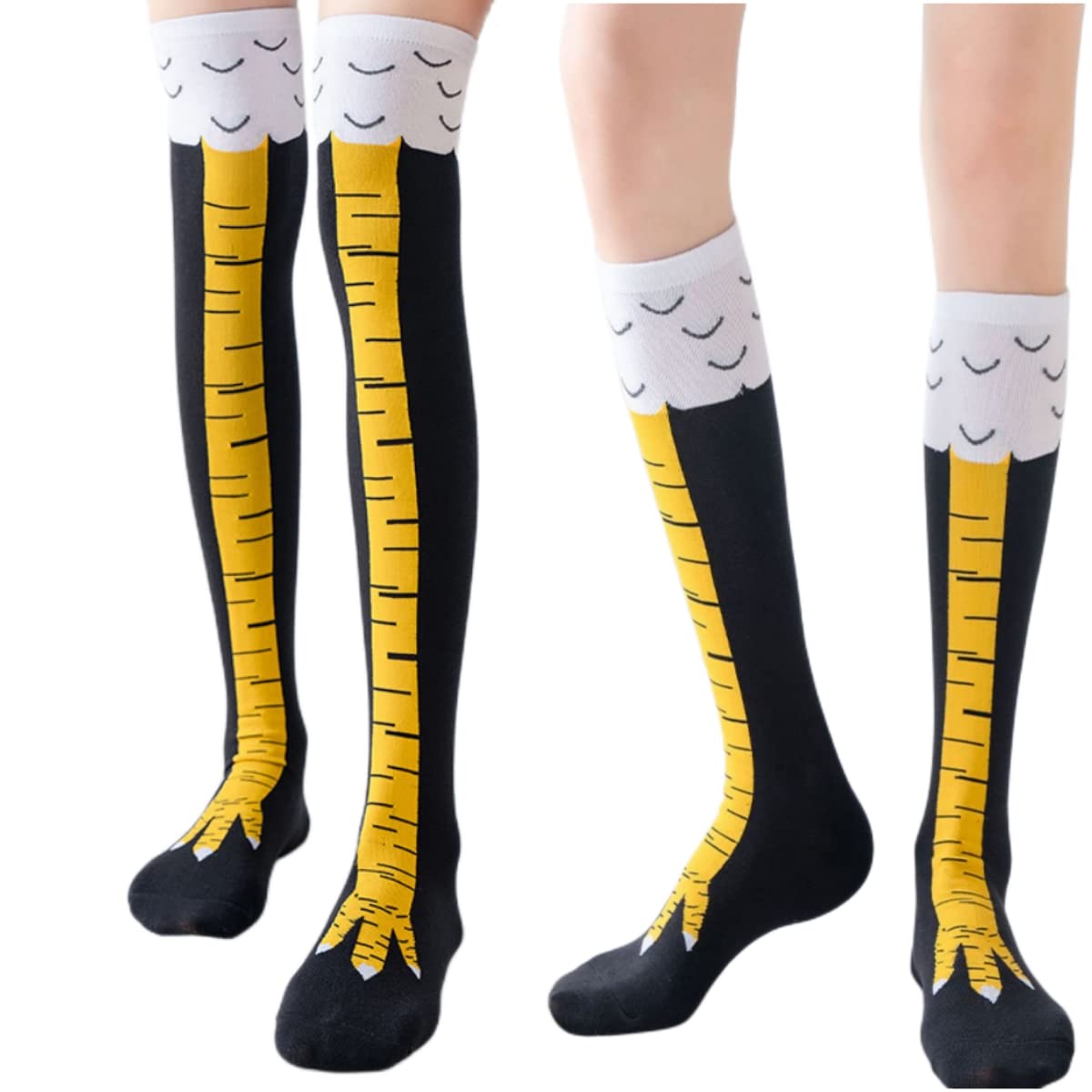 Funny Chicken Leg Socks - Kaus kaki wanita trendi motif kartun,