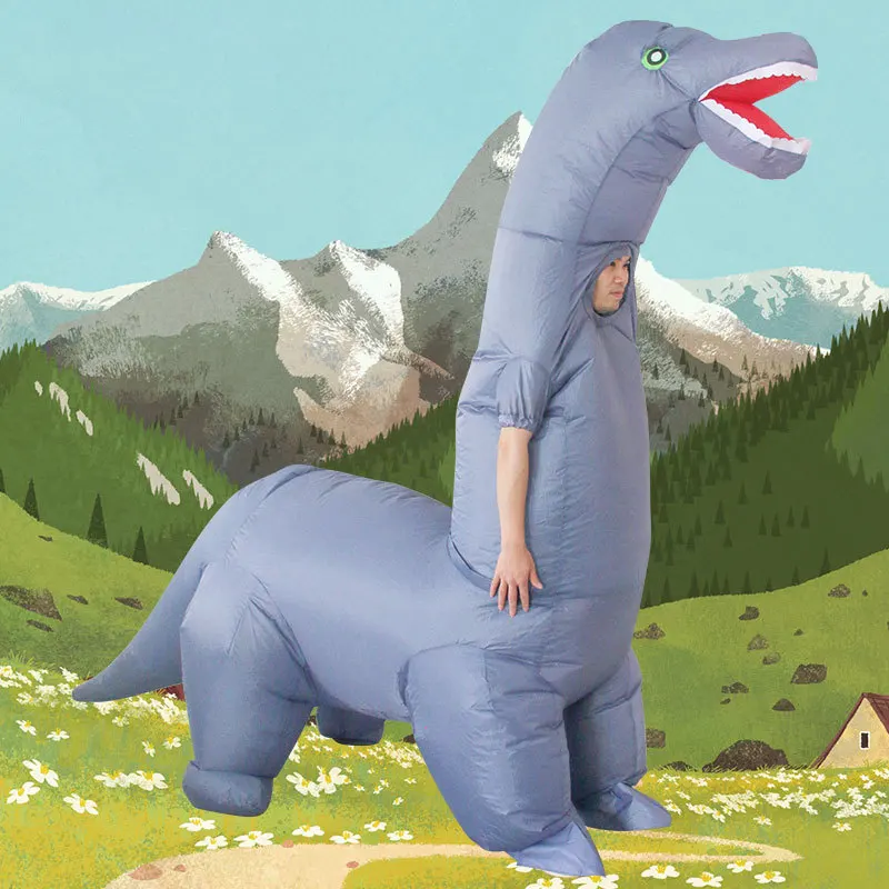 Inflatable Dinosaur Costume Adult - 2024 baru kostum dinosaurus tiup dewasa