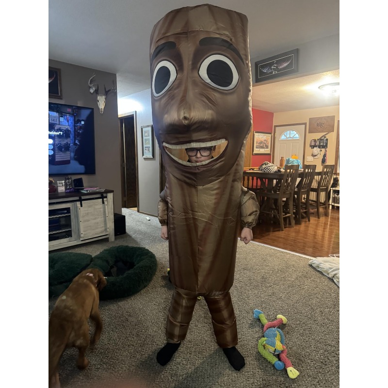Inflatable Dinosaur Costume Adult - Kostum tiup manusia tongkat kayu panjang