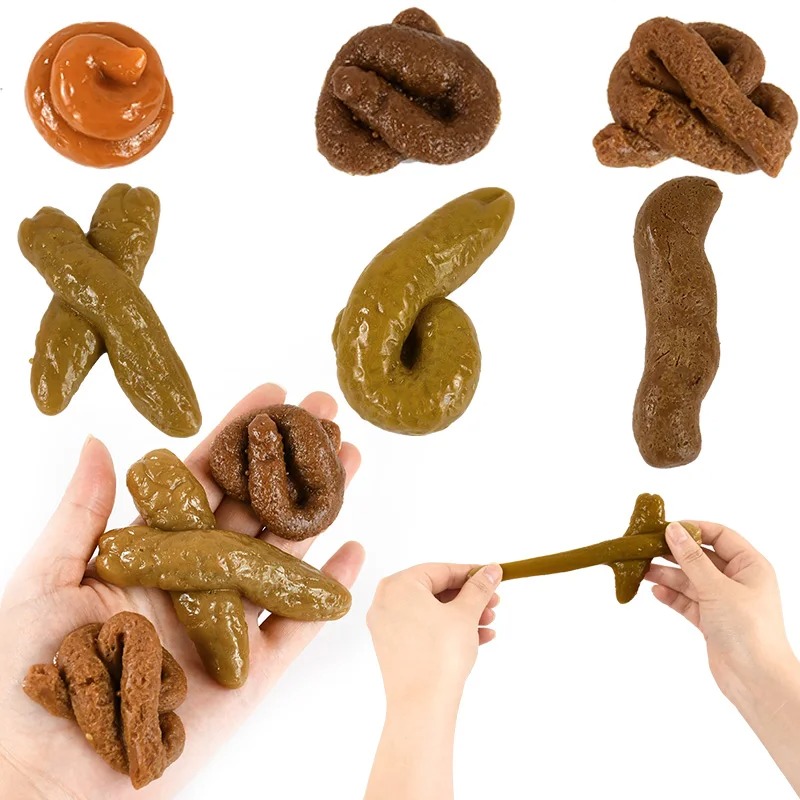 Fake Poop Gag Gift - Mainan Kotoran Palsu Plastik Lembut dan