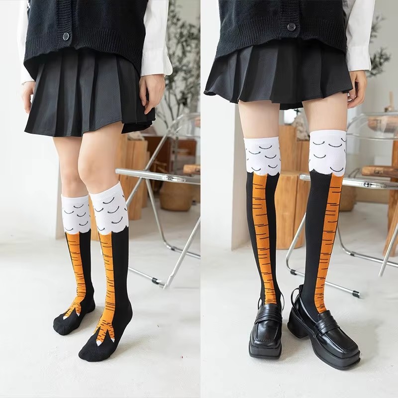 Funny Chicken Leg Socks - 1/2/3 Buah Stoking Kaki Ayam Lucu