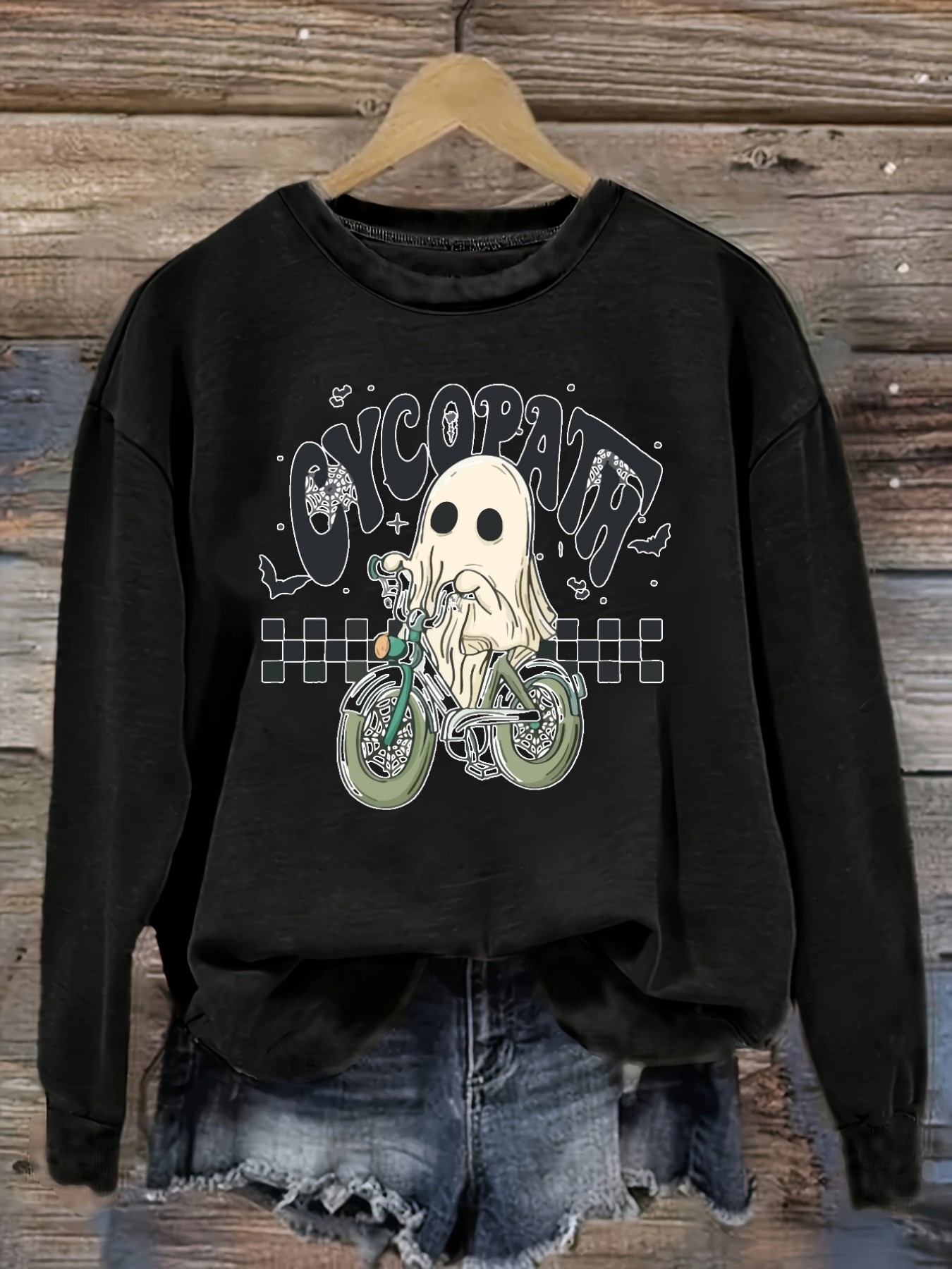 Costumes - Kaos Wanita Lengan Panjang Kasual dengan