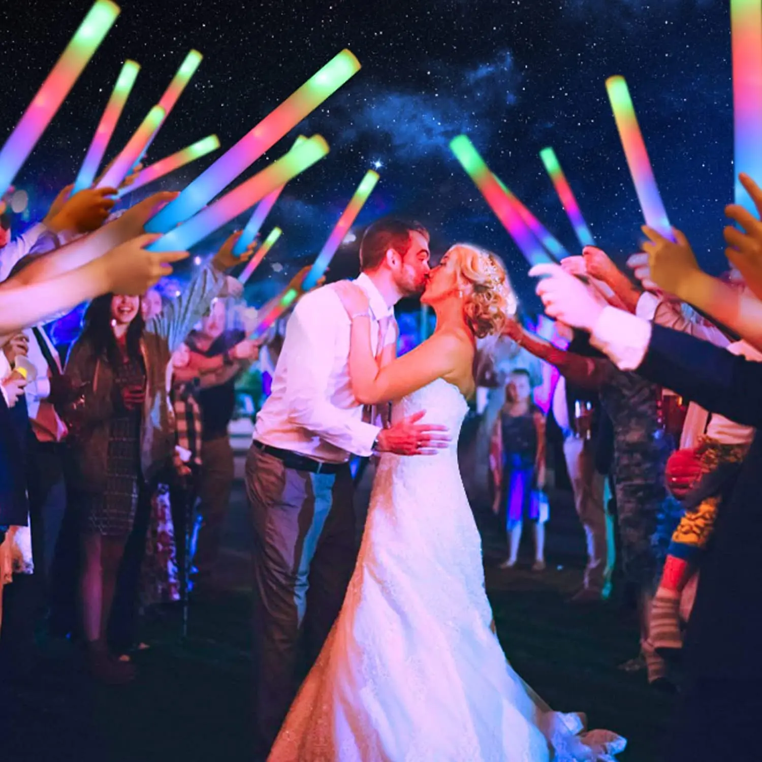 Flashing Led Foam Sticks Party - Tongkat LED Bercahaya Tongkat Busa Bercahaya