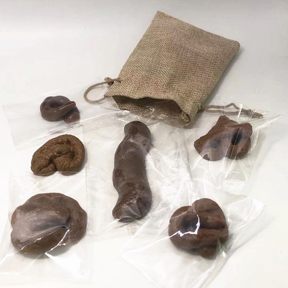 Fake Poop Gag Gift - 6 Buah Mainan Lucu Lelucon Gadget