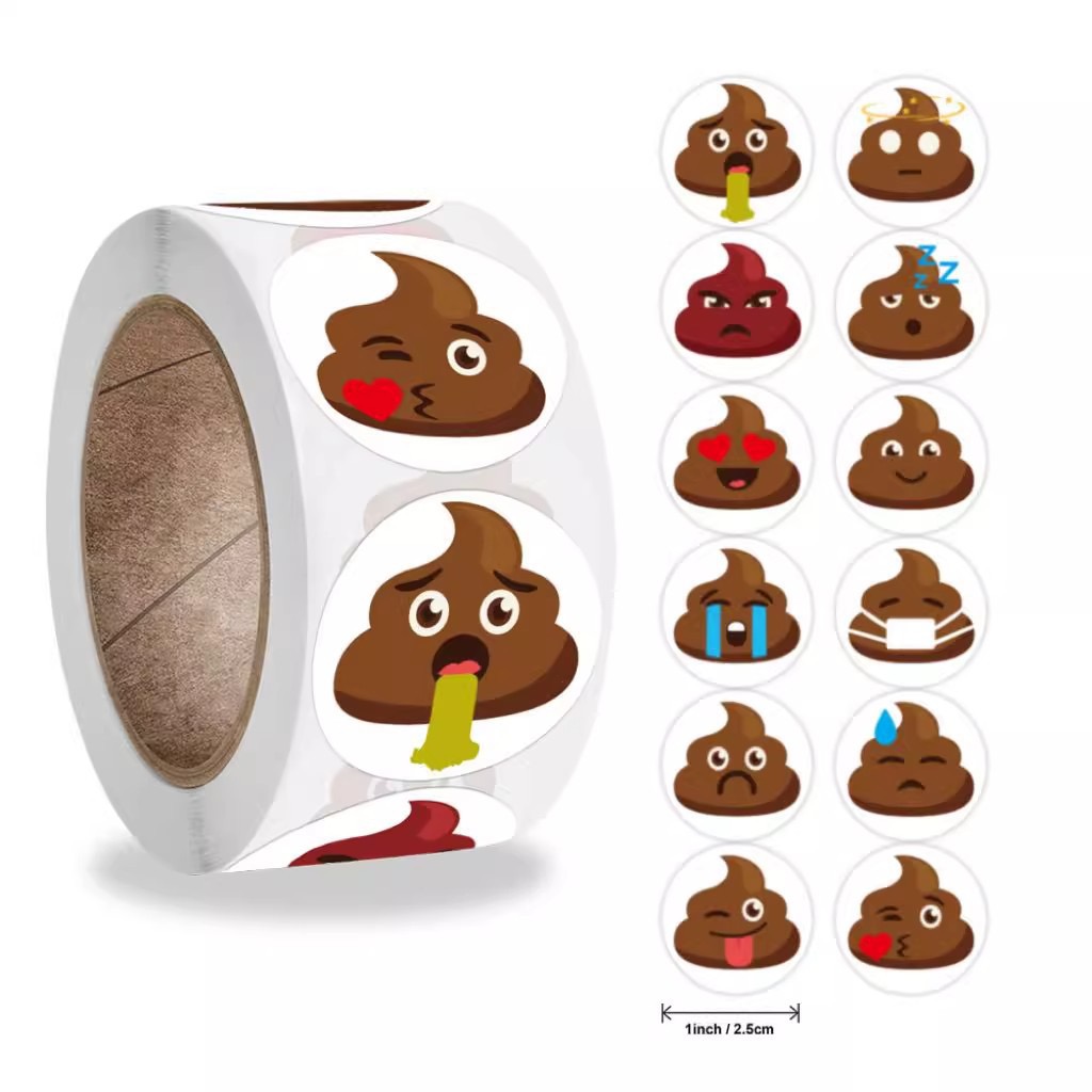 Prank Toys - 100-500 Buah Stiker Meme Prank Kartun