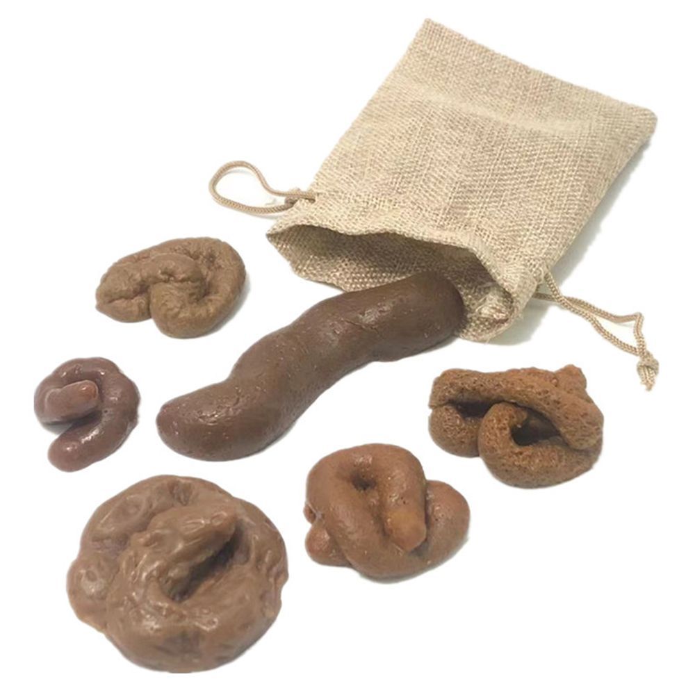 Fake Poop Gag Gift - 6Pcs Turd Tricky Gadget Squish Mainan