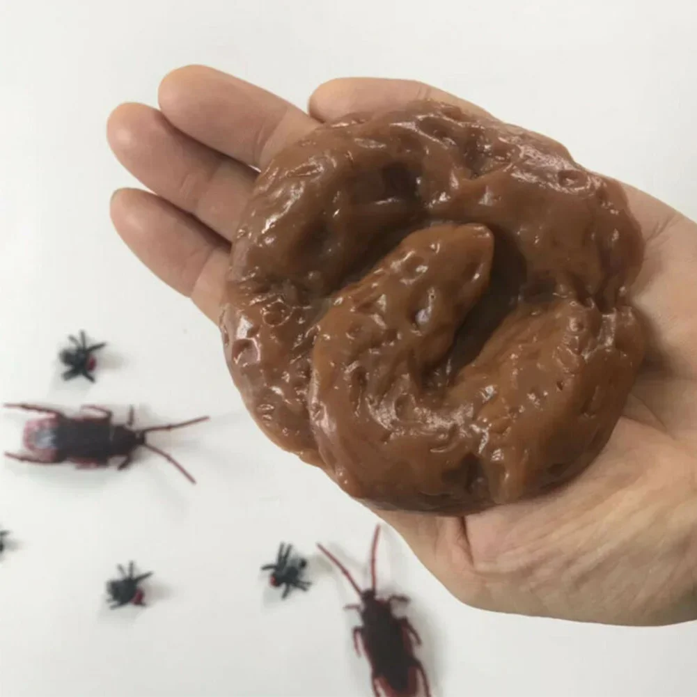 Fake Poop Gag Gift - Anjing palsu Poo realistis kotoran lembut