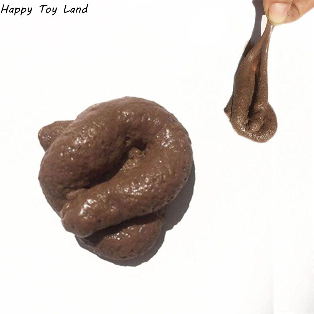 Fake Poop Gag Gift - Prank mainan kotoran palsu realistis potongan