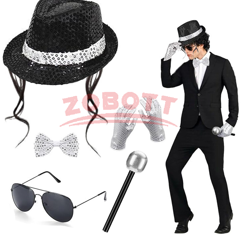 Spiderman Jumpsuit Kids - Set Aksesori Kostum Michael Jackson -