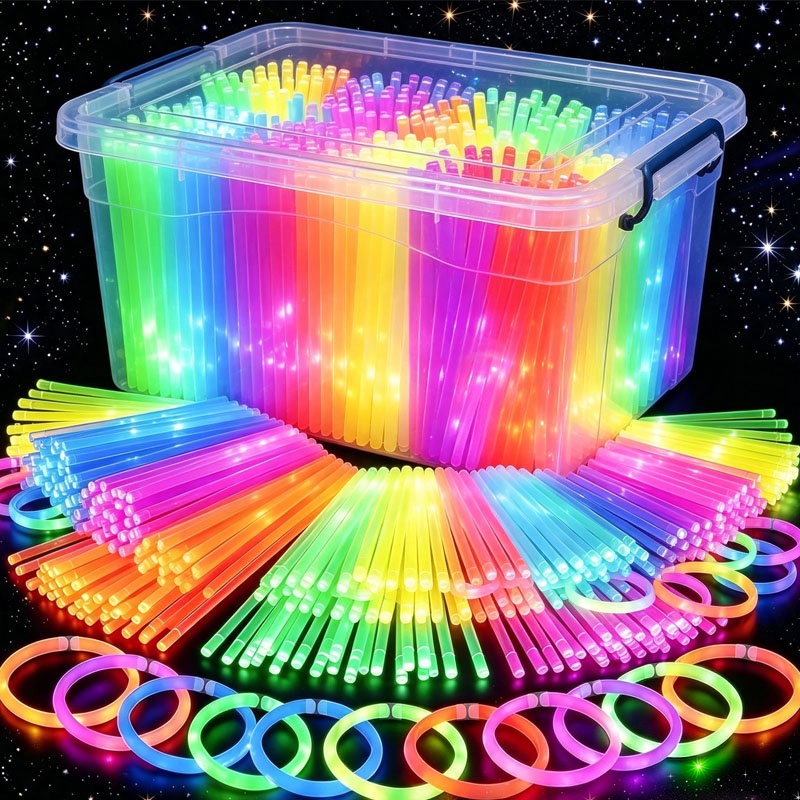 Glow In The Dark Party Glasses - Tongkat Lampu Menyala dalam Gelap untuk