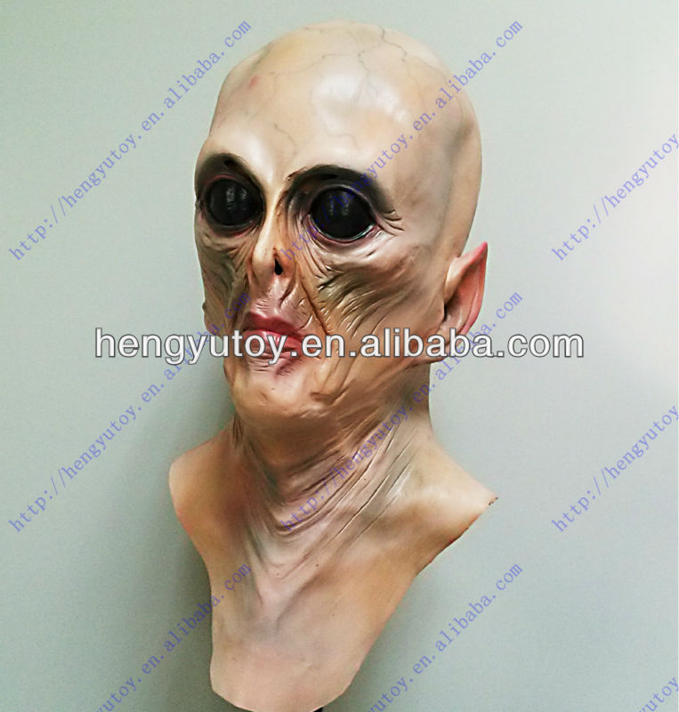 Latex Alien Mask Realistic - Topeng Alien Mewah Kostum Topeng Kepala