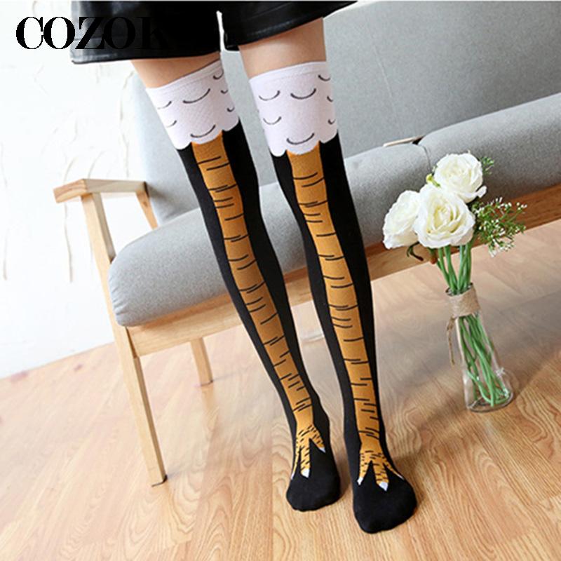 Funny Chicken Leg Socks - Stoking kaki ayam lucu gila wanita