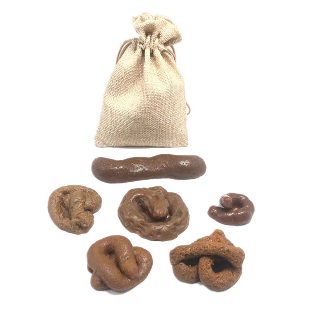 Fake Poop Gag Gift - 6Pcs Set Mainan Kotoran Palsu Hari