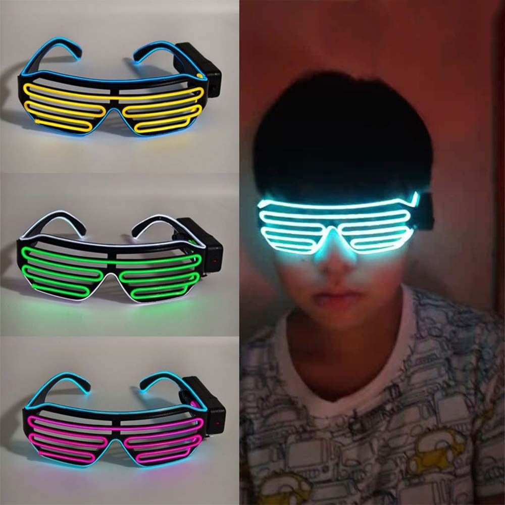Kacamata LED Nirkabel Bercahay - Glow In The Dark Party Glasses ulasan dan harga