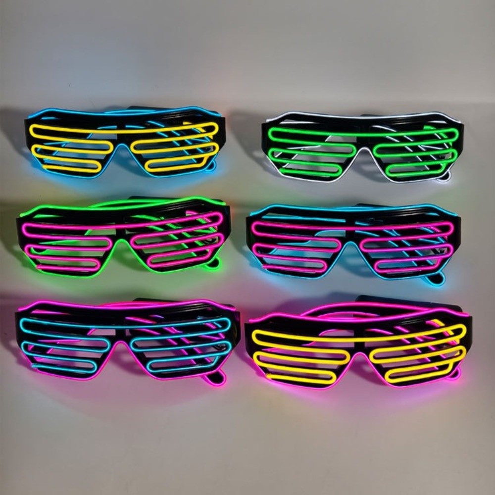 Kacamata LED Nirkabel Bercahay - Glow In The Dark Party Glasses ulasan dan harga