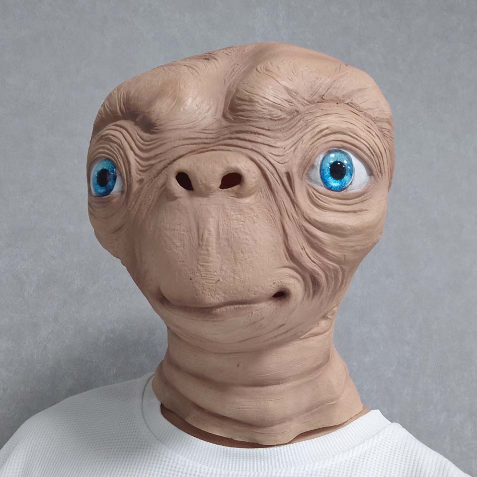 Topeng Latex Alien ET Realisti - Latex Alien Mask Realistic ulasan dan harga