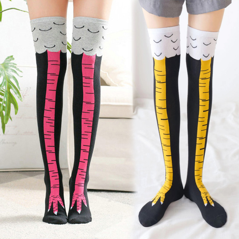1 Pasang Kaus Kaki Setinggi Lu - Funny Chicken Leg Socks ulasan dan harga