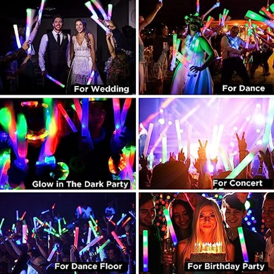 Paket Grosir Tongkat Busa Berc - Flashing Led Foam Sticks Party ulasan dan harga