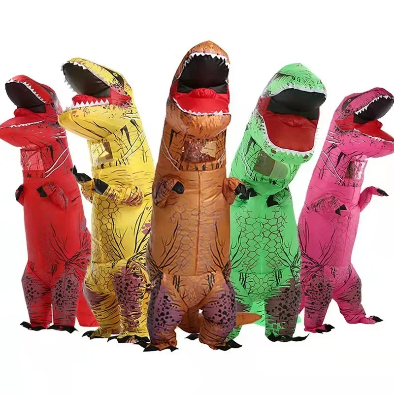 Tyrannosaurus rex kostum tiup  - Inflatable Dinosaur Costume Adult ulasan dan harga