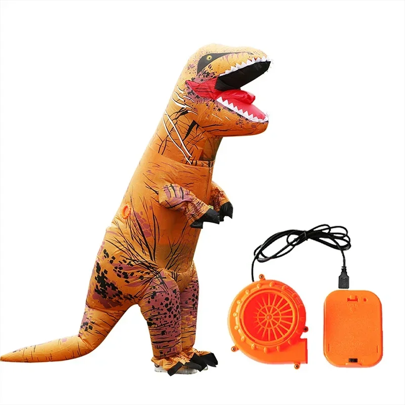 Tyrannosaurus rex kostum tiup  - Inflatable Dinosaur Costume Adult ulasan dan harga