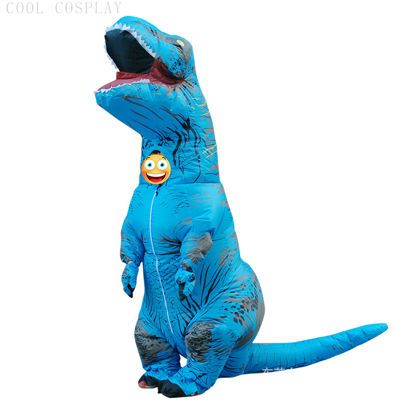 Kostum Tiup Dinosaurus T-Rex D - Inflatable Dinosaur Costume Adult ulasan dan harga