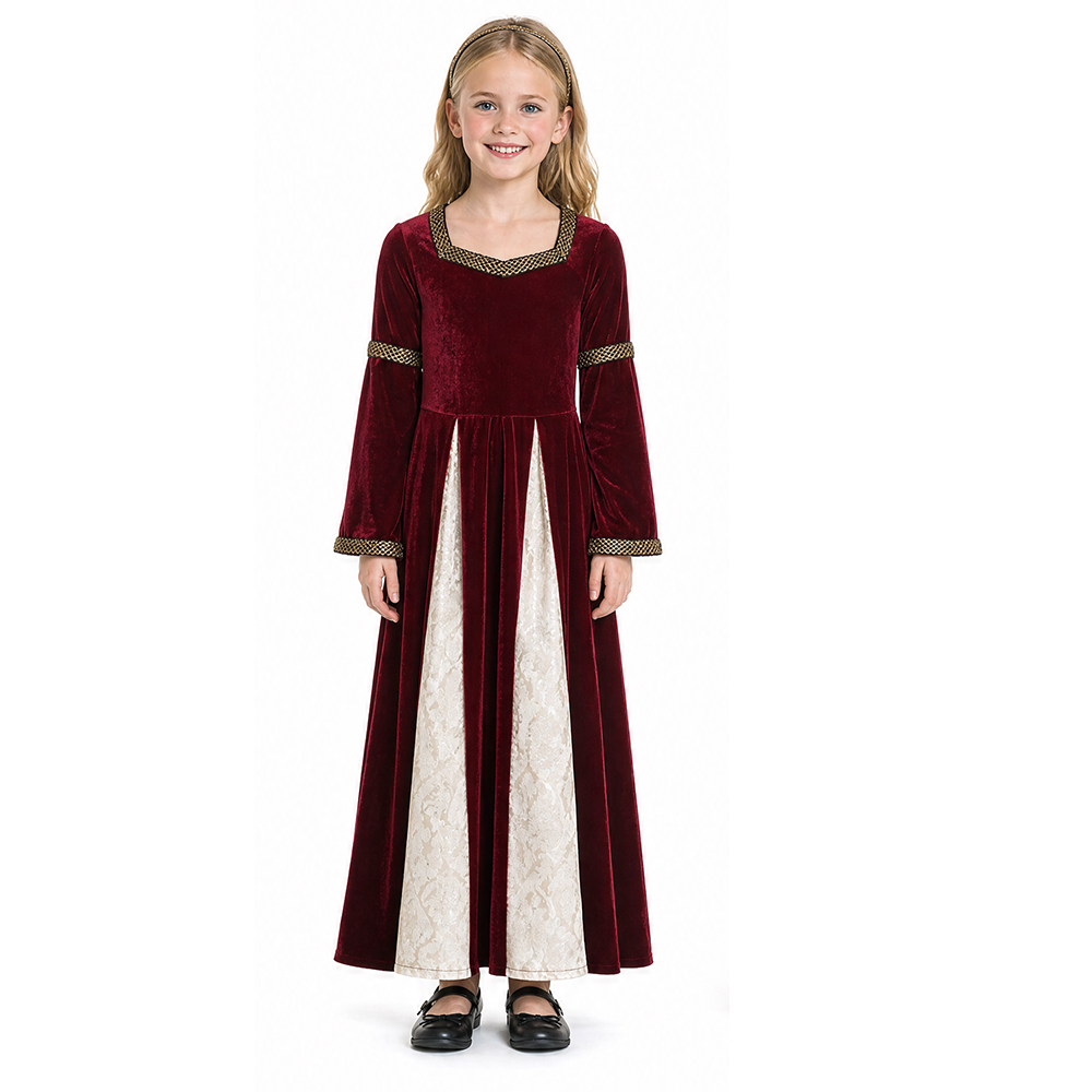 Gaun Beludru Gaya Renaisans Ab - Medieval Renaissance Dress Women ulasan dan harga