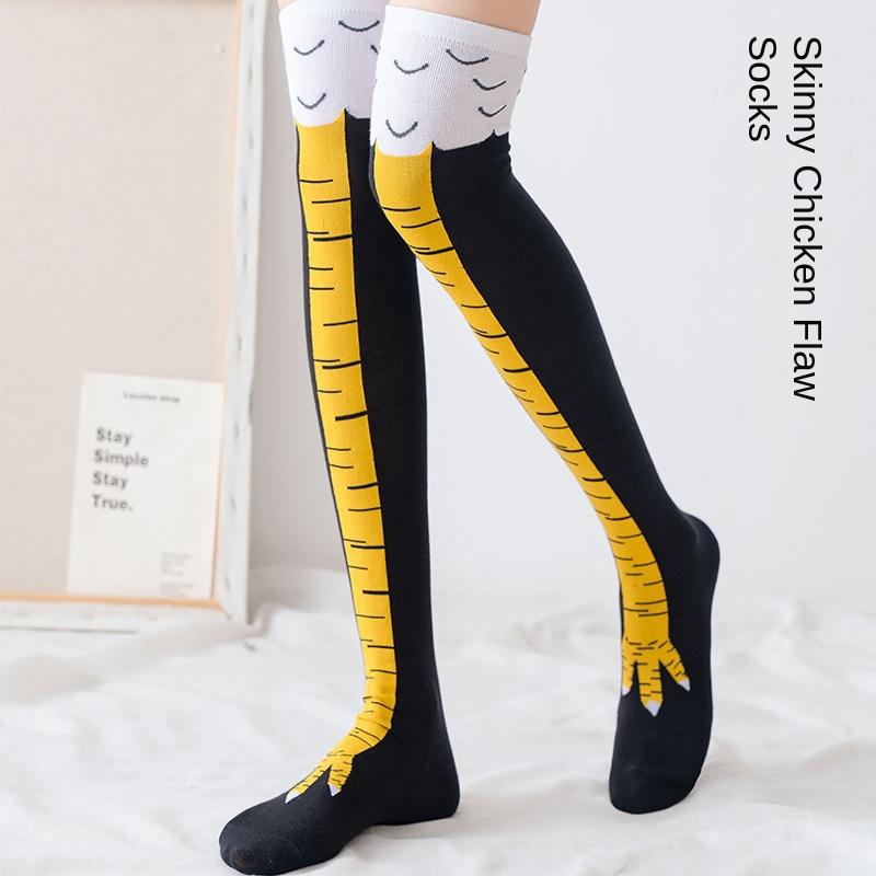 1-20 Pasang Kaus Kaki Setinggi - Funny Chicken Leg Socks ulasan dan harga