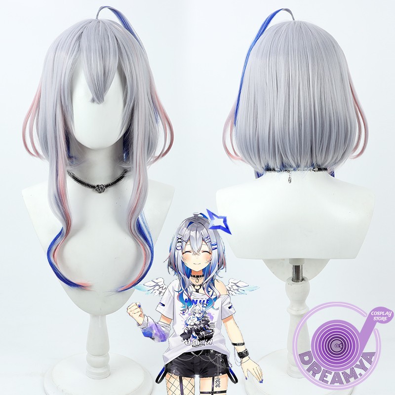 Wig Cosplay Amane Kanata Vtube - Anime Cosplay Wig Heat Resistant ulasan dan harga