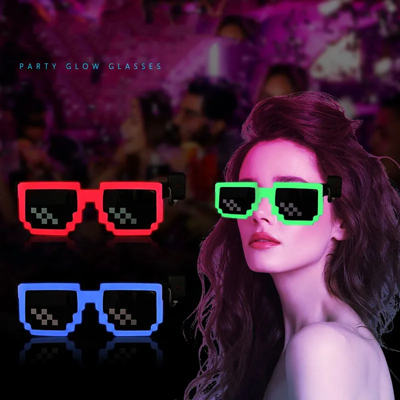 Kacamata LED Nirkabel Menyala  - Glow In The Dark Party Glasses ulasan dan harga