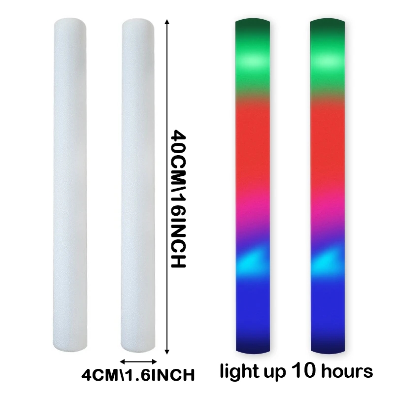 30/50 Buah Led Batang Busa Ber - Flashing Led Foam Sticks Party ulasan dan harga