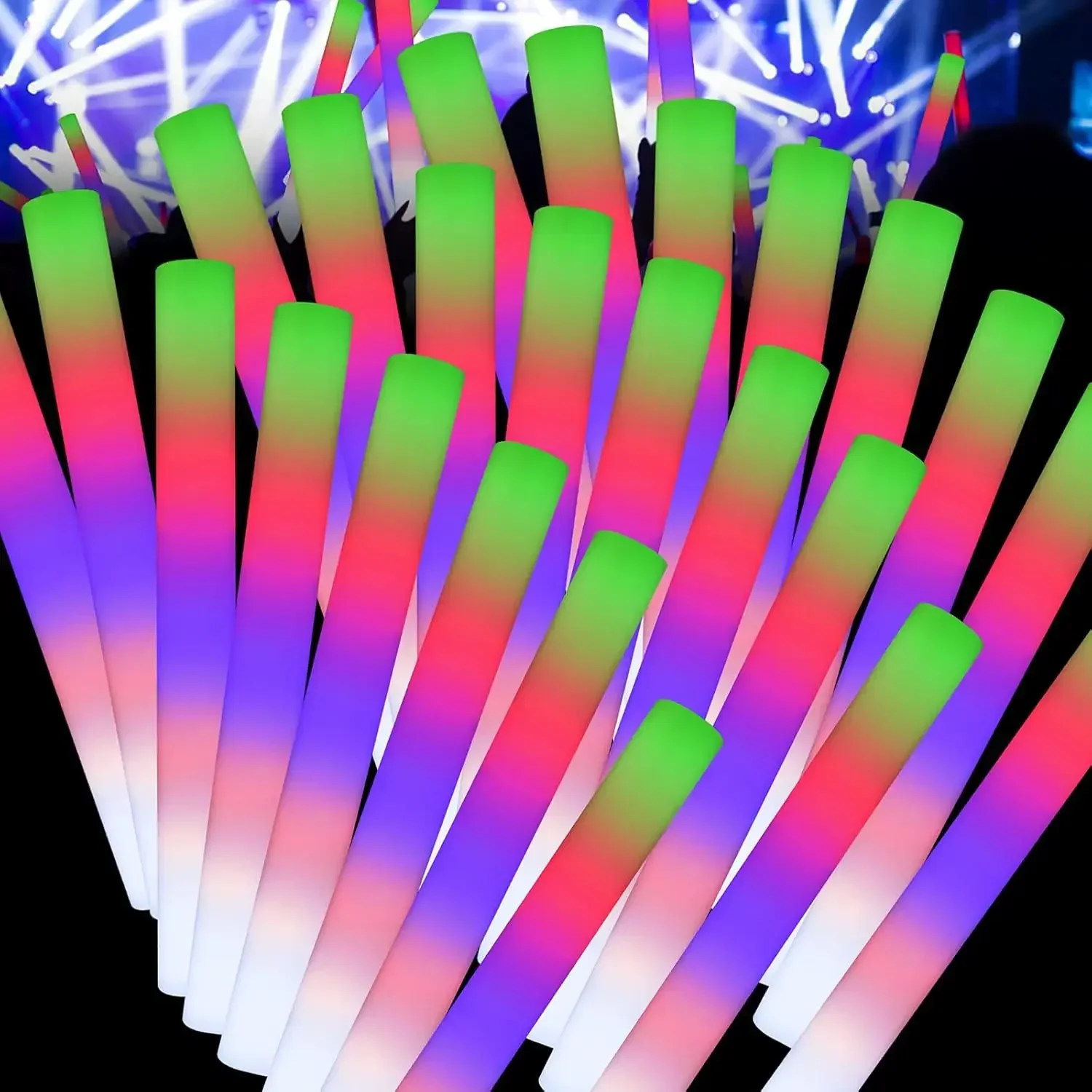 3Z-50PCS Tongkat Busa LED Berc - Flashing Led Foam Sticks Party ulasan dan harga