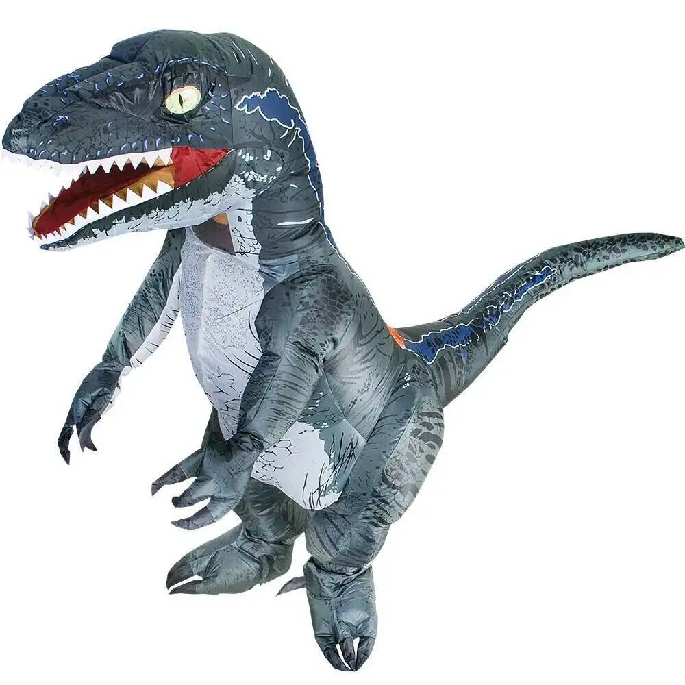 Kostum Dinosaurus Velociraptor - Inflatable Dinosaur Costume Adult ulasan dan harga
