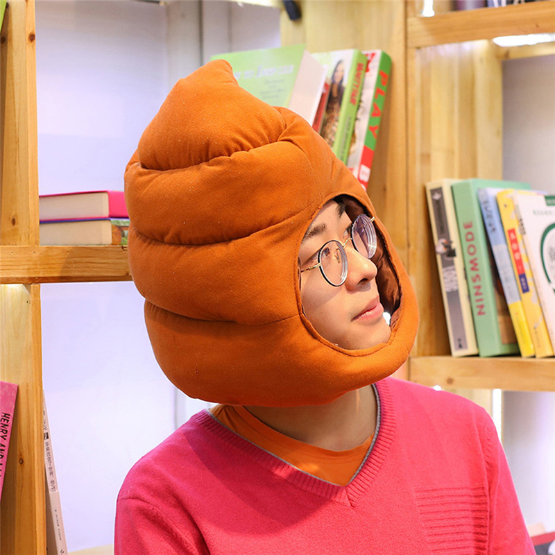 Topi lembut bentuk kotoran luc - Fake Poop Gag Gift ulasan dan harga