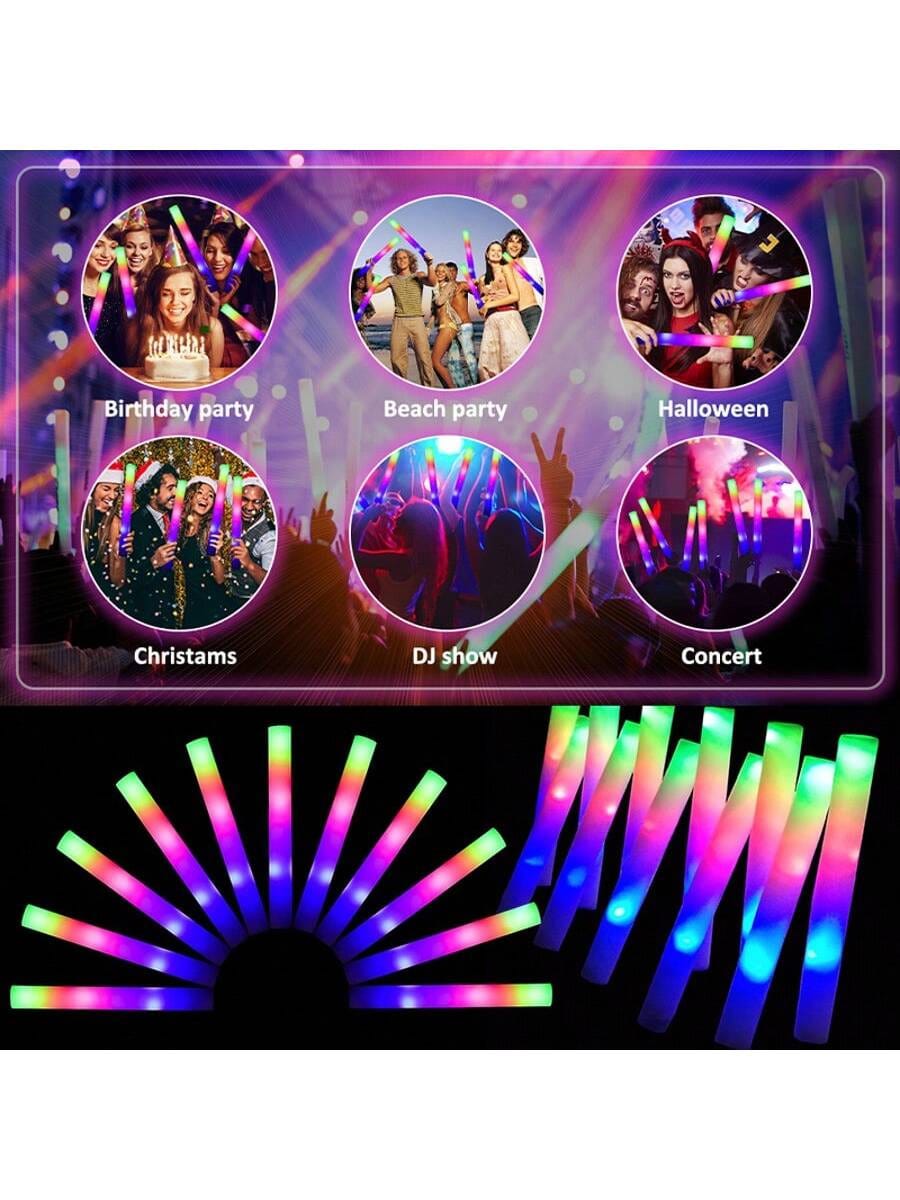 Tongkat Busa Bercahaya Warna-w - Flashing Led Foam Sticks Party ulasan dan harga