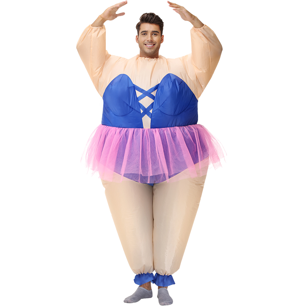Kostum Tiup Gaun Balet Biru Un - Inflatable Dinosaur Costume Adult ulasan dan harga