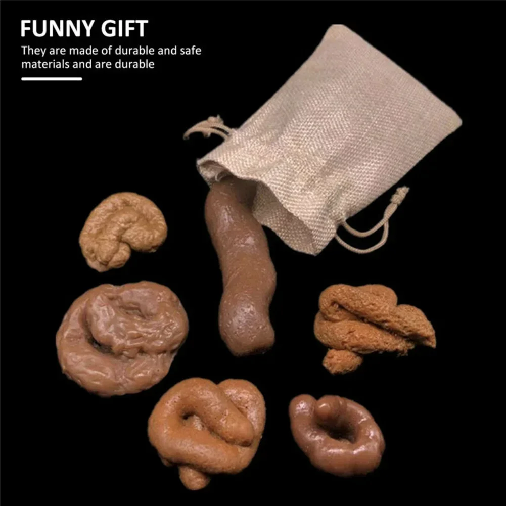 6 buah mainan lucu hadiah pest - Fake Poop Gag Gift ulasan dan harga