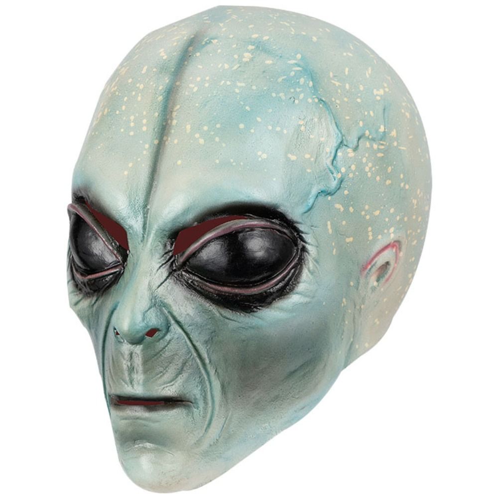 Topeng Alien Bahan Latex, Tope - Latex Alien Mask Realistic ulasan dan harga