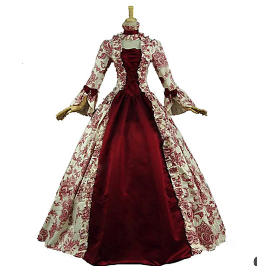 Gaun Cosplay Marie Antoinette  - Medieval Renaissance Dress Women ulasan dan harga