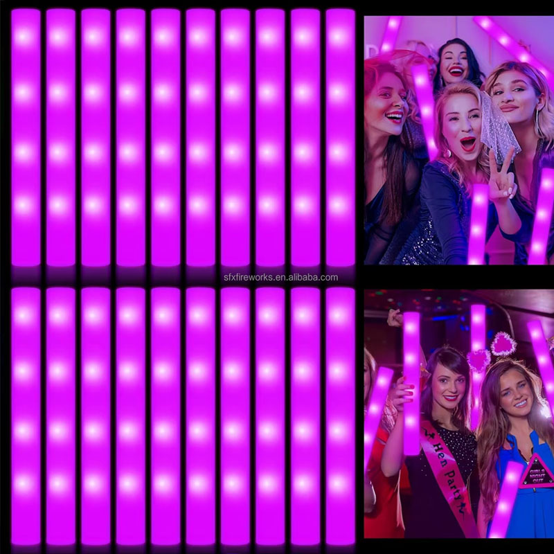 20 Buah Tongkat Cahaya Busa Wa - Flashing Led Foam Sticks Party ulasan dan harga