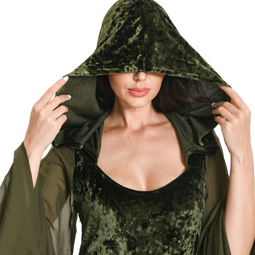 Gaun Hijau Cosplay Wanita Abad - Medieval Renaissance Dress Women ulasan dan harga