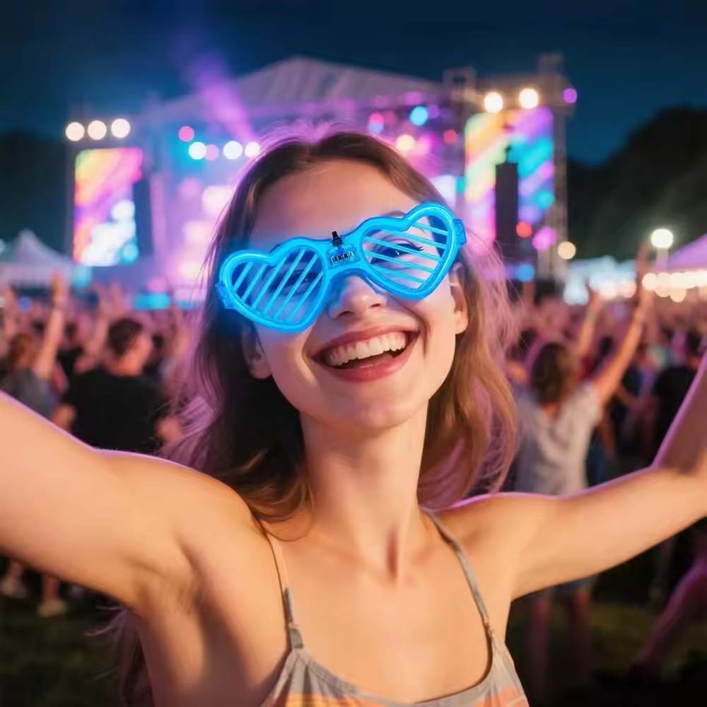 10/20/50 Buah Kacamata Menyala - Glow In The Dark Party Glasses ulasan dan harga
