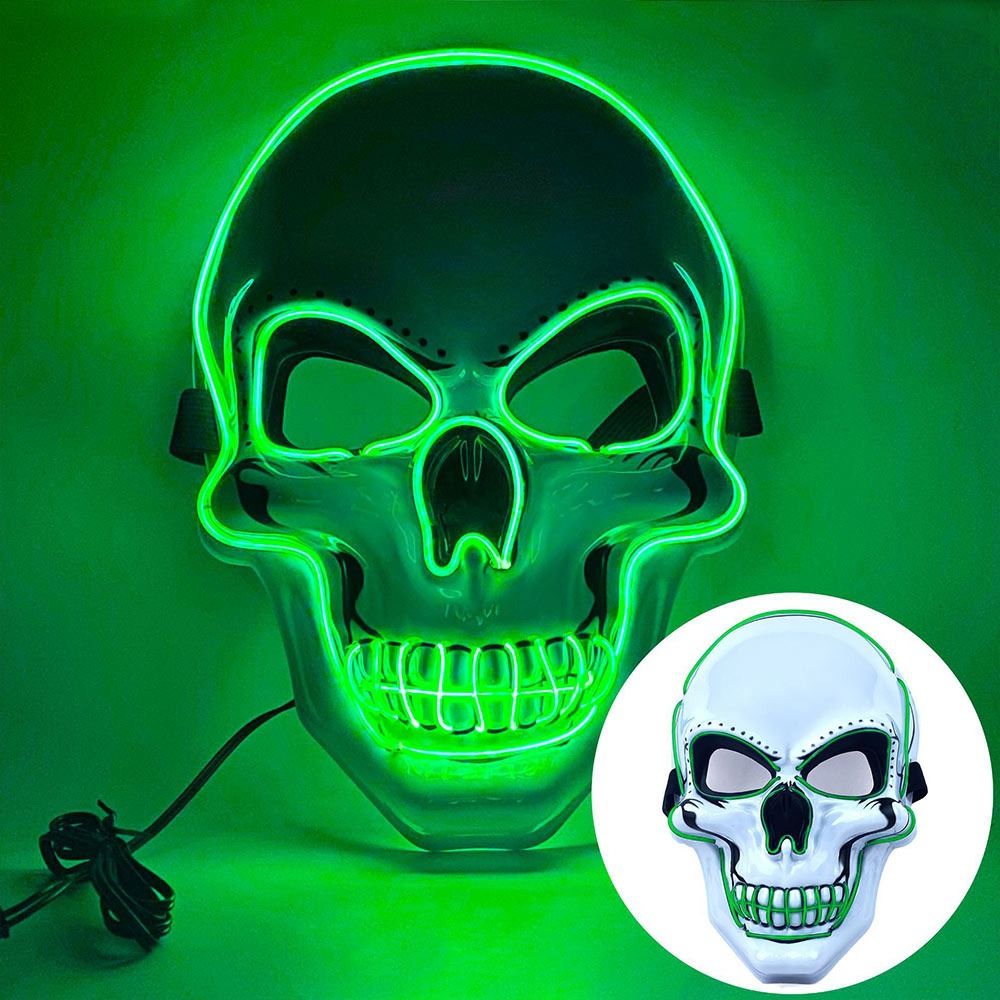 Topeng Tengkorak Halloween Hor - Led Purge Mask Halloween ulasan dan harga